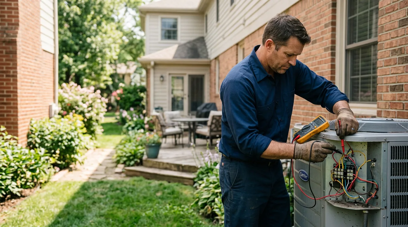 HVAC technician working near Blackwood, NJ